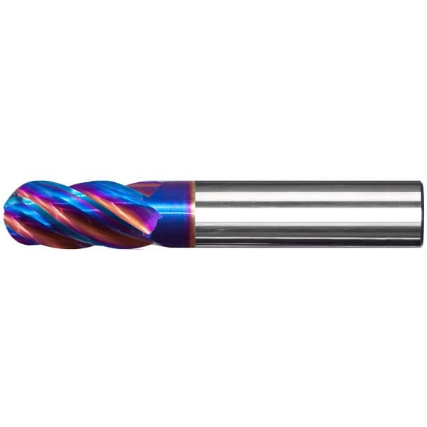 8x25x8x75 4FL Ball Multi-Helix Ultra V4 with Flat, PowerN